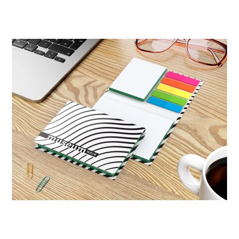 Haftnotiz-Set Budapest 50/50 Haftzettel weiß Farbschnitt Grün | 105 × 78 mm | ohne Werbeanbringung | matt