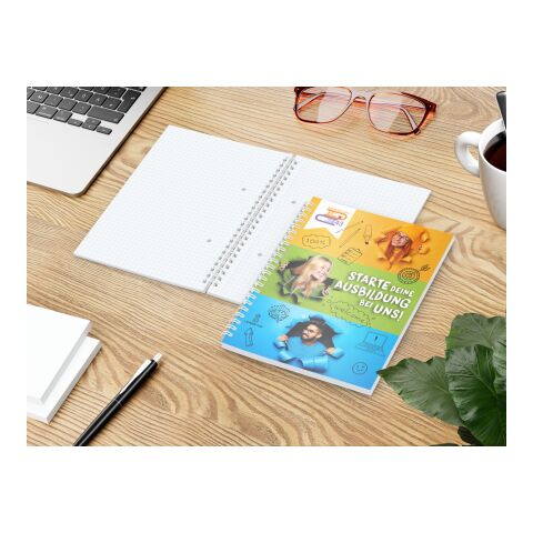 Spiralblock Collegeblock Wire-O Seiten kariert Deckblatt individuell DIN A5 | ohne Werbeanbringung | 50.0