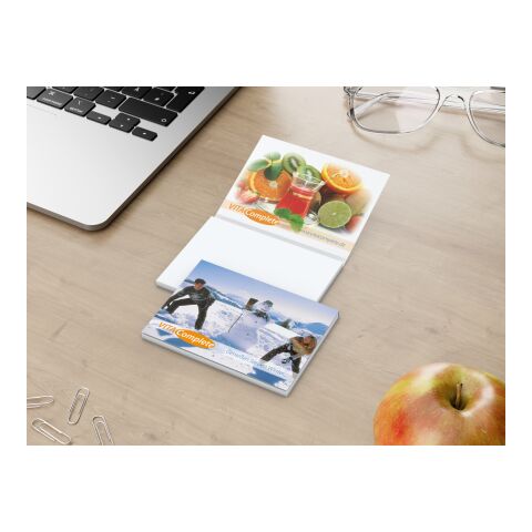 Haftnotizblock Cover Karton Format mittel Karton-Umschlag 100 × 72 mm | Nicht verfügbar | ohne Werbeanbringung | ohne Werbeanbringung | 100 × 72 mm / weiß | matt