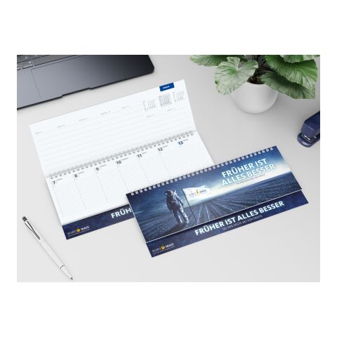 Tisch-Querkalender Master 1 Woche = 2 Seiten 8–21 Uhr 304 × 135 mm | Nicht verfügbar | 4C-Quality | 4C-Quality | Karton-Softcover
