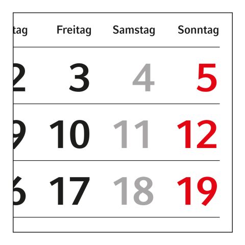 Personalisierter Bildkalender MagicPix Table Quer Tischkalender quer 297 × 105 mm | ohne Werbeanbringung