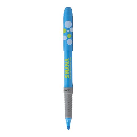 BIC® Brite Liner® Grip Leuchtmarker Hellblau | 1-farbiger Siebdruck | Schaft-Clipverlängerung | 25.00 mm x 45.00 mm