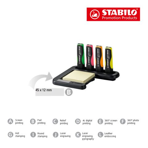 STABILO GREEN BOSS 4er Tisch-Set Leuchtmarkierer Nicht verfügbar | ohne Werbeanbringung