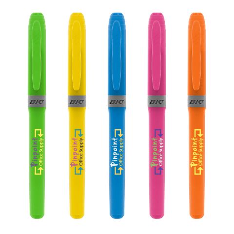 BIC® Brite Liner® Grip Leuchtmarker Orange | 1-farbiger Siebdruck | Schaft-Clipverlängerung | 25.00 mm x 45.00 mm