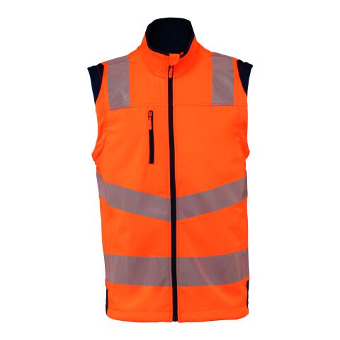 Softshell-Sicherheitsjacke mit abnehmbaren Ärmeln, 300 g/m² orange-marineblau | L | Nicht verfügbar | Nicht verfügbar