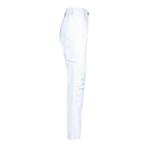 Damen-Arbeitshose mit mehreren Taschen, 310 g/m² weiß | 40 DE