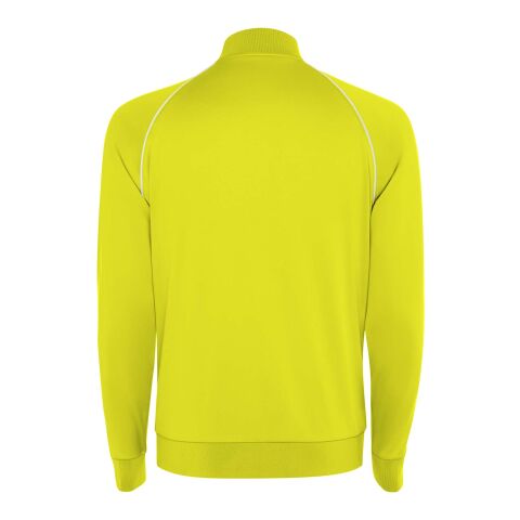 Valier Kinder Sweatshirt mit durchgehendem Reißverschluss Fluor Yellow | 8