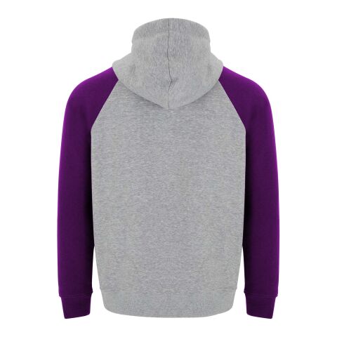 Badet zweifarbiger Kapuzenpullover für Kinder  heather grau-lila | 7/8