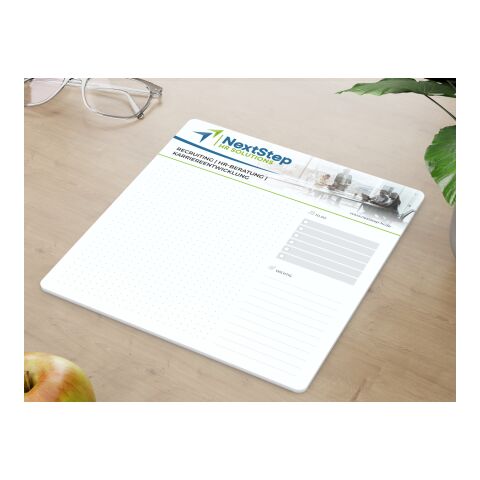 Haftnotiz-Mousepad orgaLine Deskpad Notizen To-dos Prioritäten Weiß | 203 × 217 mm | ohne Werbeanbringung