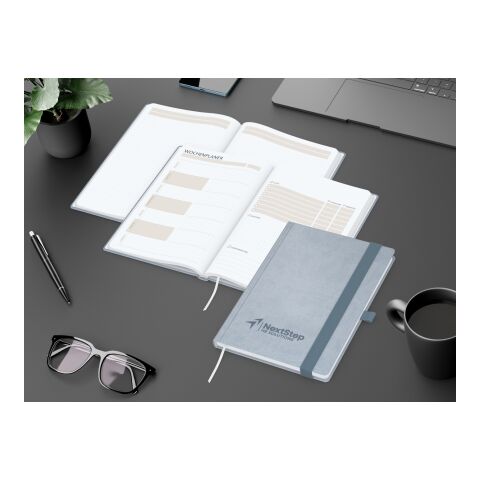 Notizbuch Hardcover orgaLine Mainbook Wochenplaner To-dos Prioritäten Ideen Petrol | DIN A5 | ohne Werbeanbringung | Hochweiß
