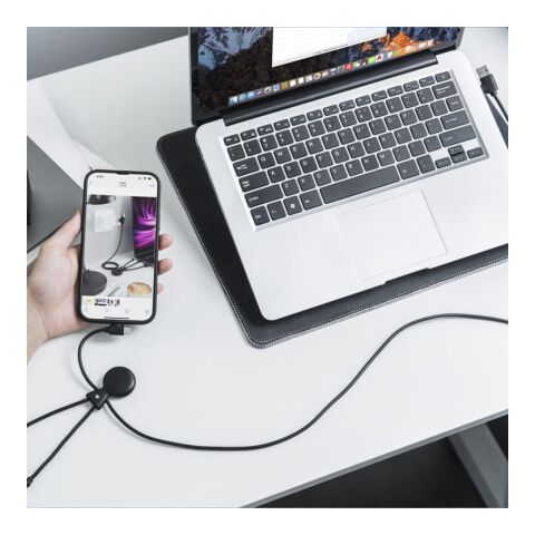2089 | Xoopar Mr. Bio Long Power Delivery Cable with data transfer Schwarz | ohne Werbeanbringung | Nicht verfügbar | Nicht verfügbar | Nicht verfügbar