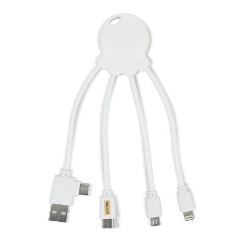 4009| Xoopar Eco Octopus Ladekabel Weiss | ohne Werbeanbringung | Nicht verfügbar | Nicht verfügbar