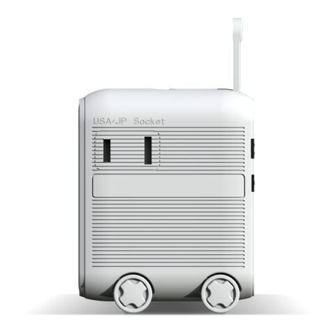 Xoopar Luggie GaN Weltreise-Adapter-Trolley Weiss | ohne Werbeanbringung | Nicht verfügbar | Nicht verfügbar