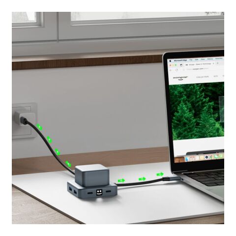 Xoopar GRS Cubbi Hub Dunkelgrau | ohne Werbeanbringung | Nicht verfügbar | Nicht verfügbar | Nicht verfügbar