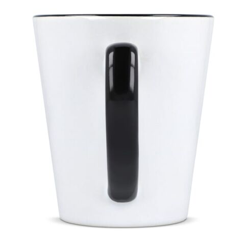 Melbourne Sublimationsbecher farbiger Rand &amp; Henkel 300ml Weiss-Schwarz | ohne Werbeanbringung | Nicht verfügbar | Nicht verfügbar | Nicht verfügbar