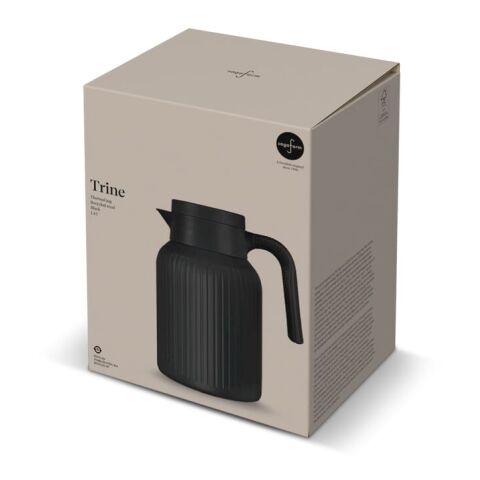 Sagaform Trine Thermokaraffe (recycelt) 1.5 L Schwarz | Gravur | Seite 2 | 125 mm x 80 mm
