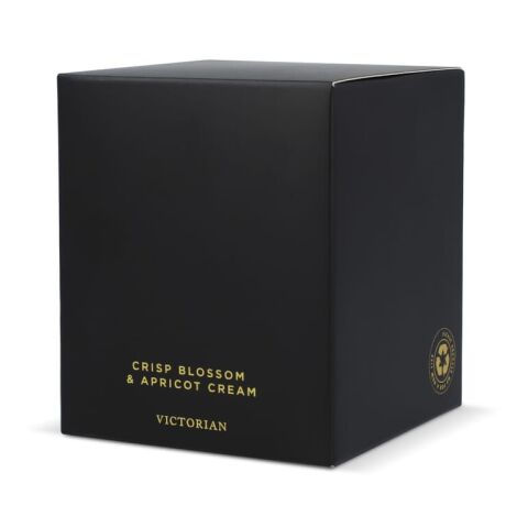 Viktorian Knusprige Blüte und Aprikosencreme Kerze schwarz | ohne Werbeanbringung | Nicht verfügbar | Nicht verfügbar | Nicht verfügbar