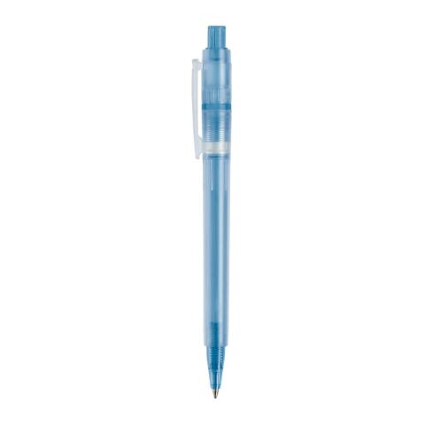 Kugelschreiber Baron '03 Ice Frosty Blau Weiss | 1-farbiger Siebdruck | in Verlängerung vom Clip | 45 mm x 25 mm | Nicht verfügbar