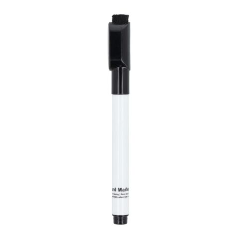 Whiteboard-Marker mit Magnet und Wischer Schwarz