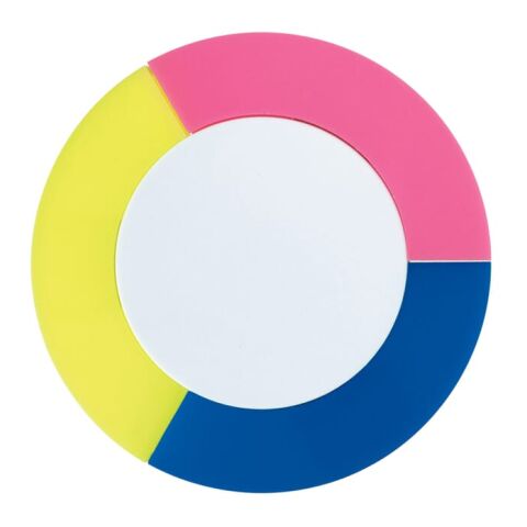 Textmarker Puck Blau Weiss | 1-farbiger Tampondruck | Seite 2 | Ø 40 mm | Nicht verfügbar