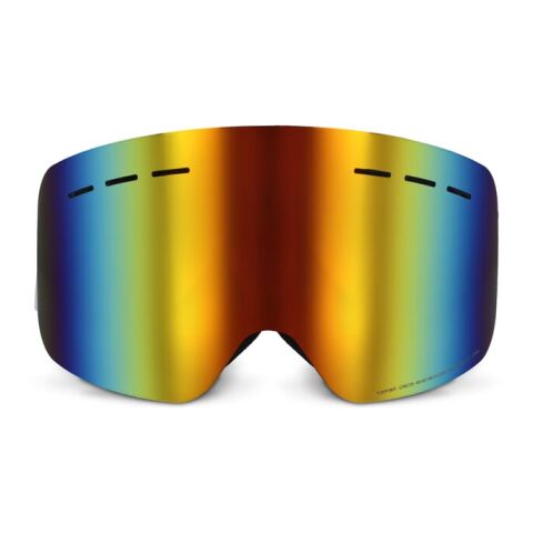 Skibrille für den Freizeitbereich - Kategorie 3, EN 174 zertifiziert Weiss | Digital Transferdruck | Beutel Vorderseite | 180 mm x 120 mm