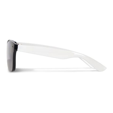 Justin R-PC Sonnenbrille mit verspiegelten Uni-Gläsern UV400 Weiss