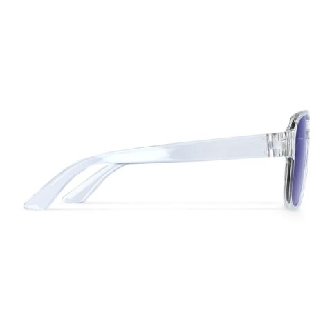 Elin Sonnenbrille UV400 Blau Weiss-Blau Weiss | 1-farbiger Tampondruck | 1 cm vom rechten Scharnier | 55 mm x 6 mm