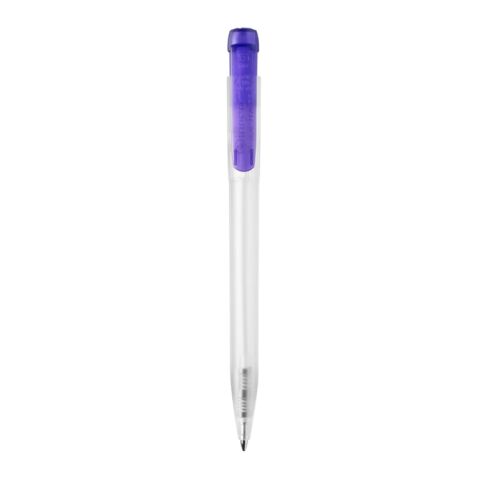 Kugelschreiber Ingeo TM Pen Clear Transparent Purpur | 1-farbiger Siebdruck | 270° vom Clip | 45 mm x 25 mm | Nicht verfügbar