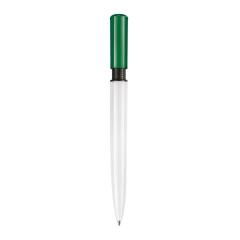 Kugelschreiber S40 Colour hardcolour Weiss-Grün | 1-farbiger Tampondruck | 90° vom Clip | 40 mm x 8 mm | Nicht verfügbar
