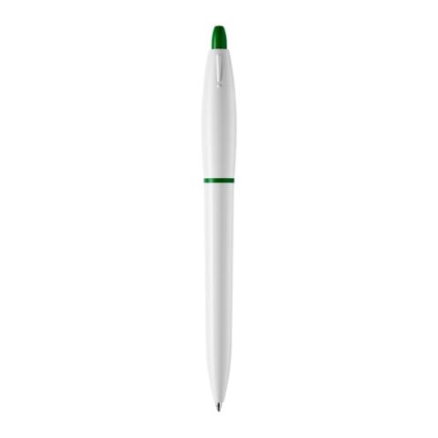 Kugelschreiber S! hardcolour Weiss-Grün | 1-farbiger Tampondruck | Clip | 30 mm x 5 mm | Nicht verfügbar
