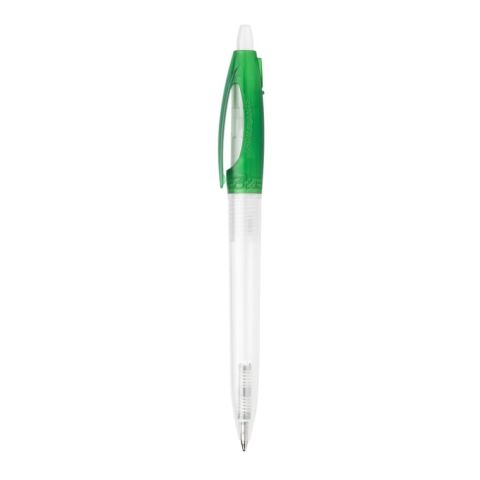 Kugelschreiber Bio-S! Clear Transparent Grün | 1-farbiger Siebdruck | 90° vom Clip | 40 mm x 25 mm | Nicht verfügbar