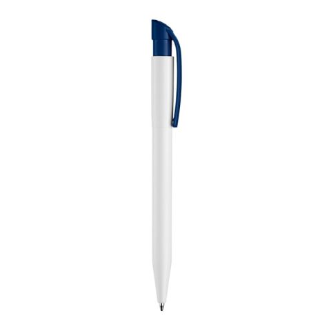 Kugelschreiber S45 Hardcolour Weiss-Dunkelblau | 1-farbiger Tampondruck | Clip | 25 mm x 6 mm | Nicht verfügbar