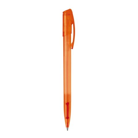 Kugelschreiber Deniro Frosty Orange | 1-farbiger Siebdruck | 90° vom Clip | 45 mm x 25 mm | Nicht verfügbar