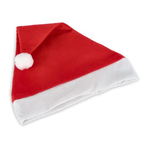 Weihnachtsmütze aus Filz Rot Weiß | ohne Werbeanbringung | Nicht verfügbar | Nicht verfügbar