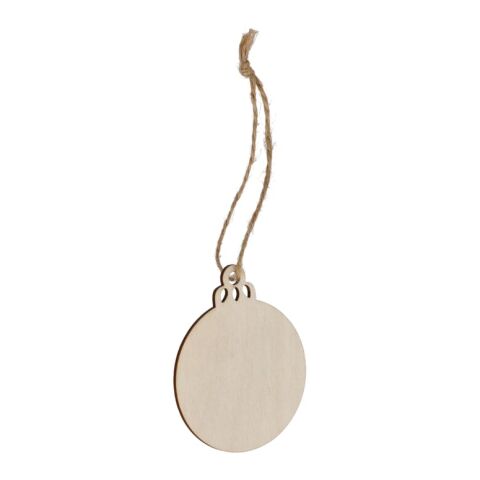 Weihnachtskugel in Form einer Holzkugel Natur | ohne Werbeanbringung | Nicht verfügbar | Nicht verfügbar