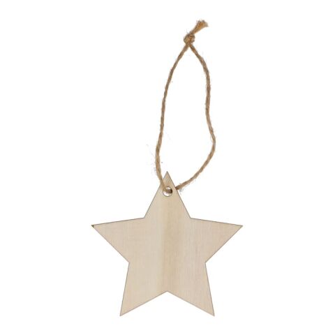 Sternförmiges Weihnachtsornament aus Holz  Natur | ohne Werbeanbringung | Nicht verfügbar | Nicht verfügbar