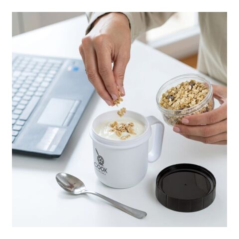Lunchbecher to-go 520+230ml Weiss