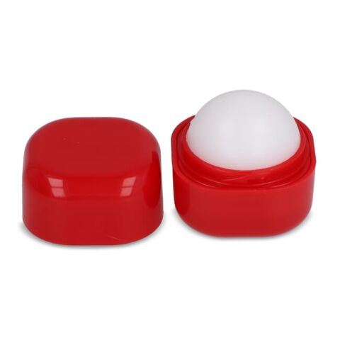 Kubischer Lippenpflegestift aus recyceltem ABS rot | ohne Werbeanbringung | Nicht verfügbar | Nicht verfügbar