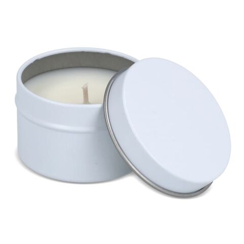 Dhyana-Duftkerze auf Pflanzenbasis in recycelter Dose regenbogenfarben | ohne Werbeanbringung | Nicht verfügbar | Nicht verfügbar