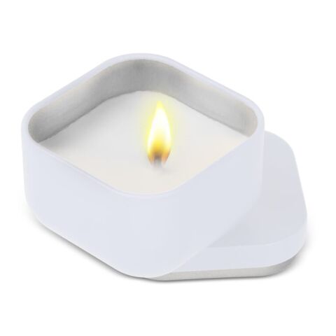 Ananda Duftkerze auf pflanzlicher Basis in recycelter Dose Weiss | ohne Werbeanbringung | Nicht verfügbar | Nicht verfügbar