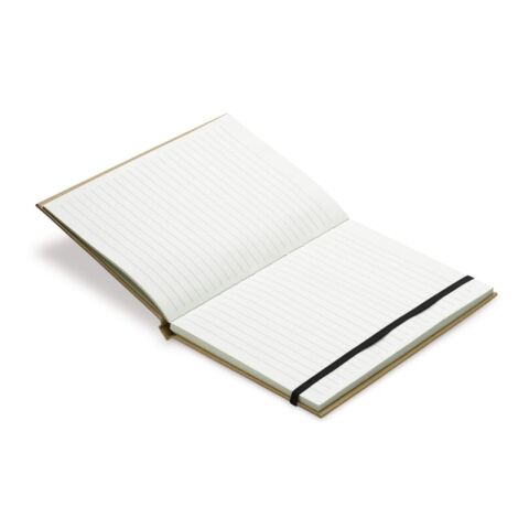 Karton Notizbuch A5 Braun | 1-farbiger Siebdruck | Rückseite | 100 mm x 140 mm | Nicht verfügbar