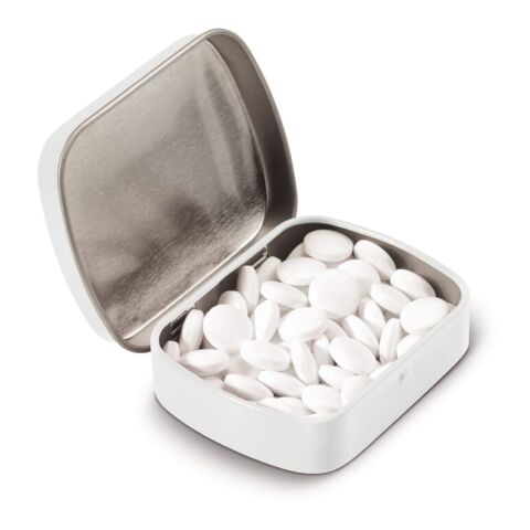 Mini Pfefferminzdose Weiss | ohne Werbeanbringung | Nicht verfügbar | Nicht verfügbar | Nicht verfügbar