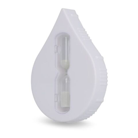 Dusch-Timer Wassertropfen - 5min Weiss | ohne Werbeanbringung | Nicht verfügbar | Nicht verfügbar | Nicht verfügbar