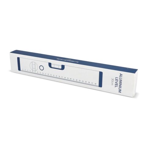 Aluminium-Wasserwaage 30 cm Weiss | 1-farbiger Tampondruck | Seite 2 | 65 mm x 40 mm