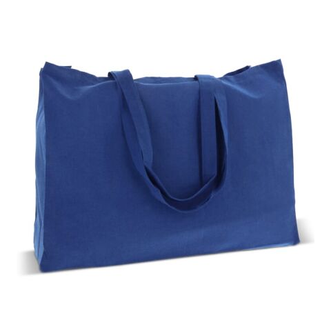 Tasche aus recycelter Baumwolle 140g/m² 49x14x37cm Blau Weiss | ohne Werbeanbringung | Nicht verfügbar | Nicht verfügbar | Nicht verfügbar
