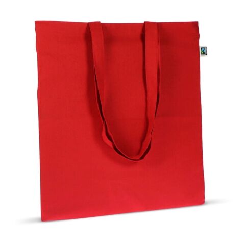 Tasche Fairtrade lang 140g 38x42 Rot / Weiß | ohne Werbeanbringung | Nicht verfügbar | Nicht verfügbar | Nicht verfügbar