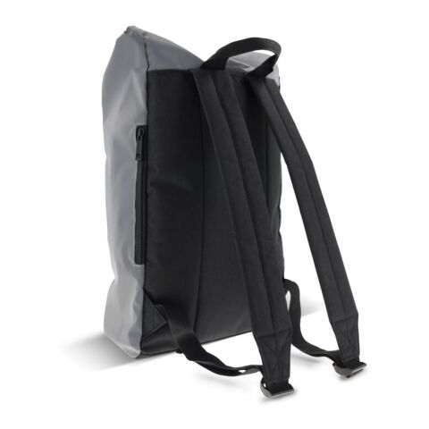 Reflektierender Rolltop-Rucksack 26x13x50cm schiefergrau | ohne Werbeanbringung | Nicht verfügbar | Nicht verfügbar | Nicht verfügbar