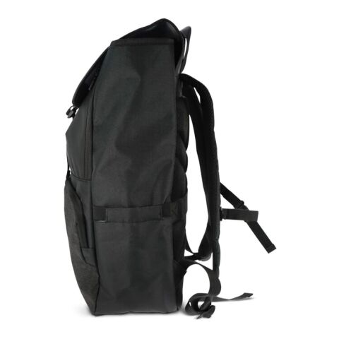 Laptop-Rucksack Liam RPET 20L Schwarz | Digital Transferdruck | Fach | 165 mm x 160 mm | Nicht verfügbar