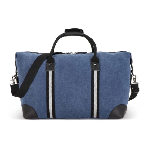Weekender-Tasche aus recyceltem Baumwoll-Canvas Harper Marineblau