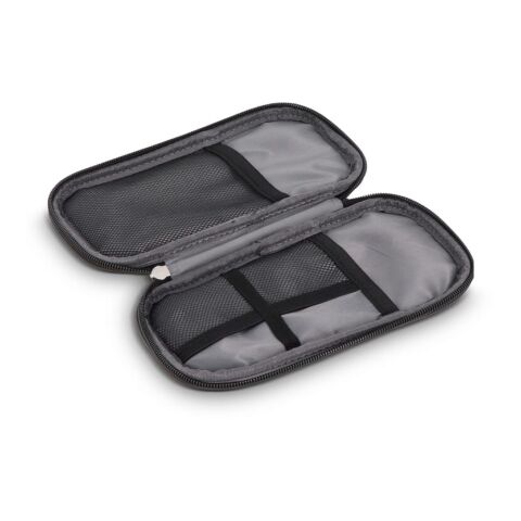 rPET PU-beschichtete 210D Kyra-Organizer-Etui 20 x 11,5 x 2 cm Schwarz | ohne Werbeanbringung | Nicht verfügbar | Nicht verfügbar